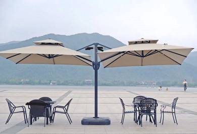 Heavy-Duty Double-Sided Cantilever Umbrella