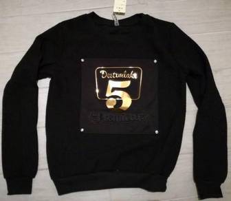 Black gold 3d soft long sleeve top sweater jacket
