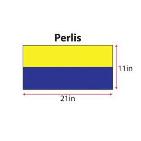 Bendera Perlis (11" x 21")