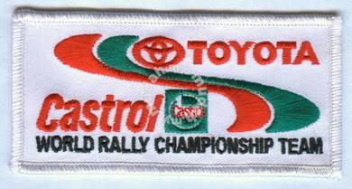 Toyota Castrol Rally Championship Car Patch Badge