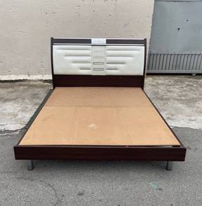 YD14AG Katil Kayu Queen Wooden Bed Frame ELEGANCE