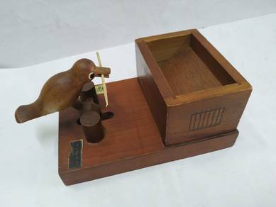 Vintage Hakone Yosegi Trick Box Karakuri TOOTHPICK