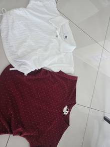 Red and white t shirt