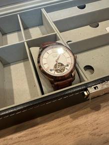 Rose-gold Men Leather Watch