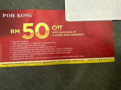 Poh Kong RM50 Voucher