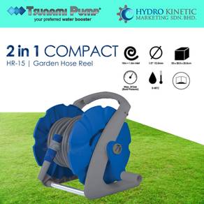 Tsunami Pump 2IN1 Compact 15m Garden Hose Reel