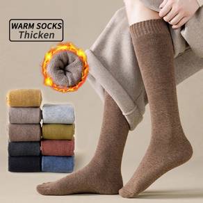 Readystock Black Winter Warm Long Thick socks