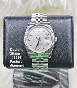 Rolex Datejust 36mm 116234 silver diamond