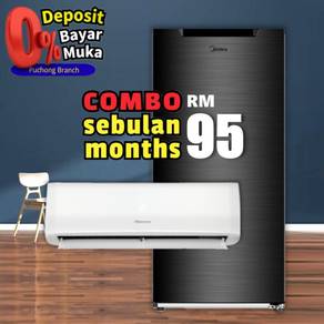 Combo Set Aircond Peti Sejuk Mesin Basuh TV Fridge