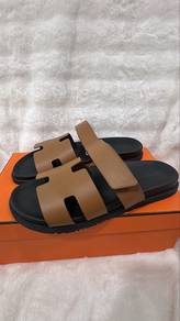 Authentic Hermes Chypre Brown Sandals EU45 UK10-11