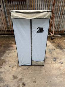 Fabric Almari Baju Kain Wardrobe Cupboard Closet
