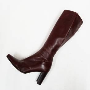 Morgan Brown Womens Thick Heels Square Toe Boots H