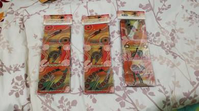 Australian Aboriginal Art Coasters,6pc ,New& Unope