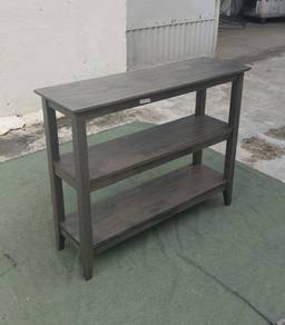 YD82A NEW * Rak Buku Meja Konsol Kayu Getah 100 cm