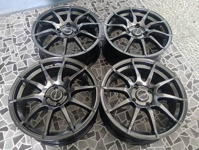 Rim 17 7jj et42 pcd100 perodua 4 lubang 