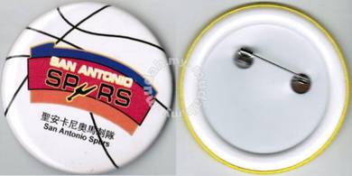 NBA Basketball San Antonio Spurs Button Badge 58mm