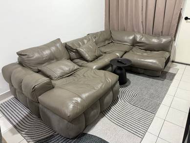 6 Seater Sofa Genuine Cow Leather
