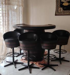 Oak bar table