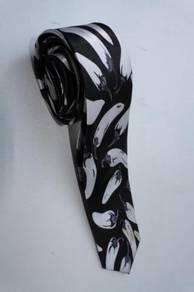 SLIM Chili Fruit Vegetable WHITE Cartoon Neck Tie