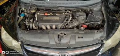Honda Civic FD2 auto paddle shift halfcut
