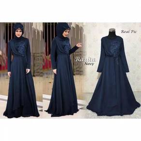 Ranita dress grey black blue pink nude red purple