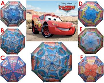 Kids Cartoon Long Payung Umbrella Cars Mcqueen