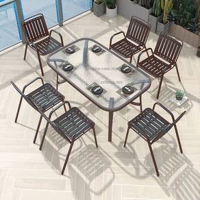 Outdoor garden Dining set 6 seated