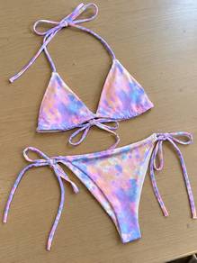 Triangle Bikini & Spaghetti Strap .