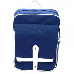 0171 Blue Retro British Style Laptop Bag Backpack