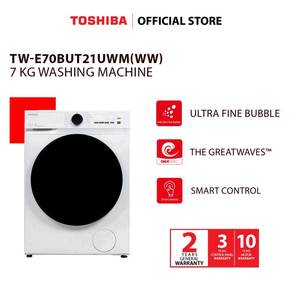 TOSHIBA TW-E70BUT21UWM 7kg Washing Machine 6Ju1n1z