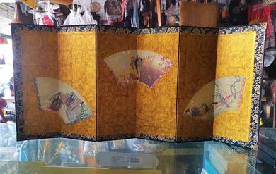 Vintage Rare Artist MD Byobu panel Japanese Table
