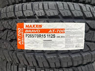 265/70/15 Maxxis Bravo AT-700 Tyre 2026 Tayar