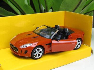 TOP(12cm) Jaguar F Type Cabrio Car Brown Diecast