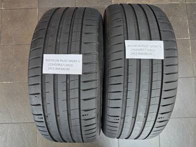 2pcs MICHELIN PILOT SPORT 5 Tyres 225 50 17
