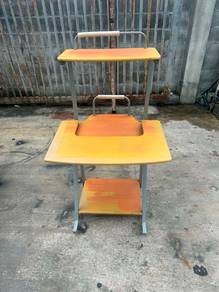 2 Tier Mobile Meja Belajar Study Table Desk Rack S