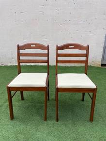 YE58B Kerusi Makan Kayu Wooden Dining Chair x1Pair