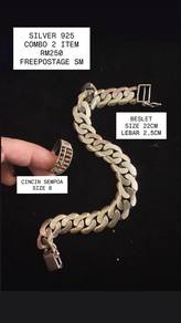 beslet dan cincin silver