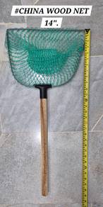 14inch Pole Fishing Net China Wood Jaring Ikan