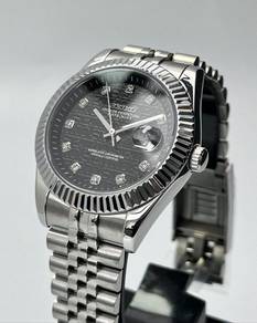 Custom Seiko Mod 41mm Black Computer Diamond DJ