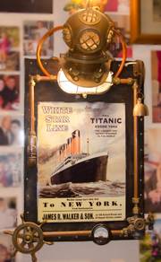Steampunk Titanic / Maritime Theme Wall Lamp