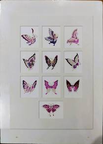 Butterfly Collage II Collection Set of 10