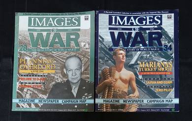 2 IMAGES OF WAR BOOK MAGAZINE Set