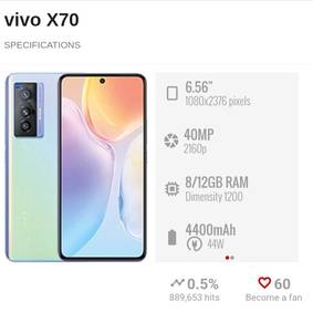 vivo x70 128