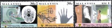 1995 100th X-Ray Malaysia Stamp UM S