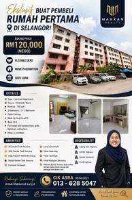 Apartment For Sale in Pangsapuri Baiduri (Bandar Tasik Kesuma)