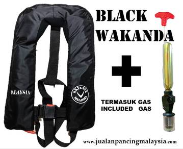 SKYGITZ MALAYSIA Black Wakanda Vest life jacket