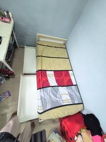 Katil Single   Meja IKEA (Combo RM300) – Batu Cave