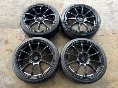 Rim second 19 ZE40 siap tayar estima civic Mazda