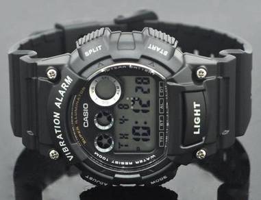 Watch- Casio Vibrate Alarm W735H-1A -ORIGINAL