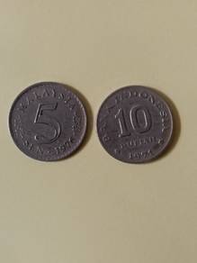 1971 10 rupiah Indonesia mini coin